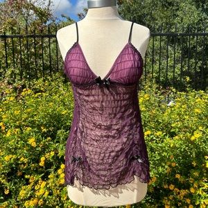 Vintage purple babydoll top